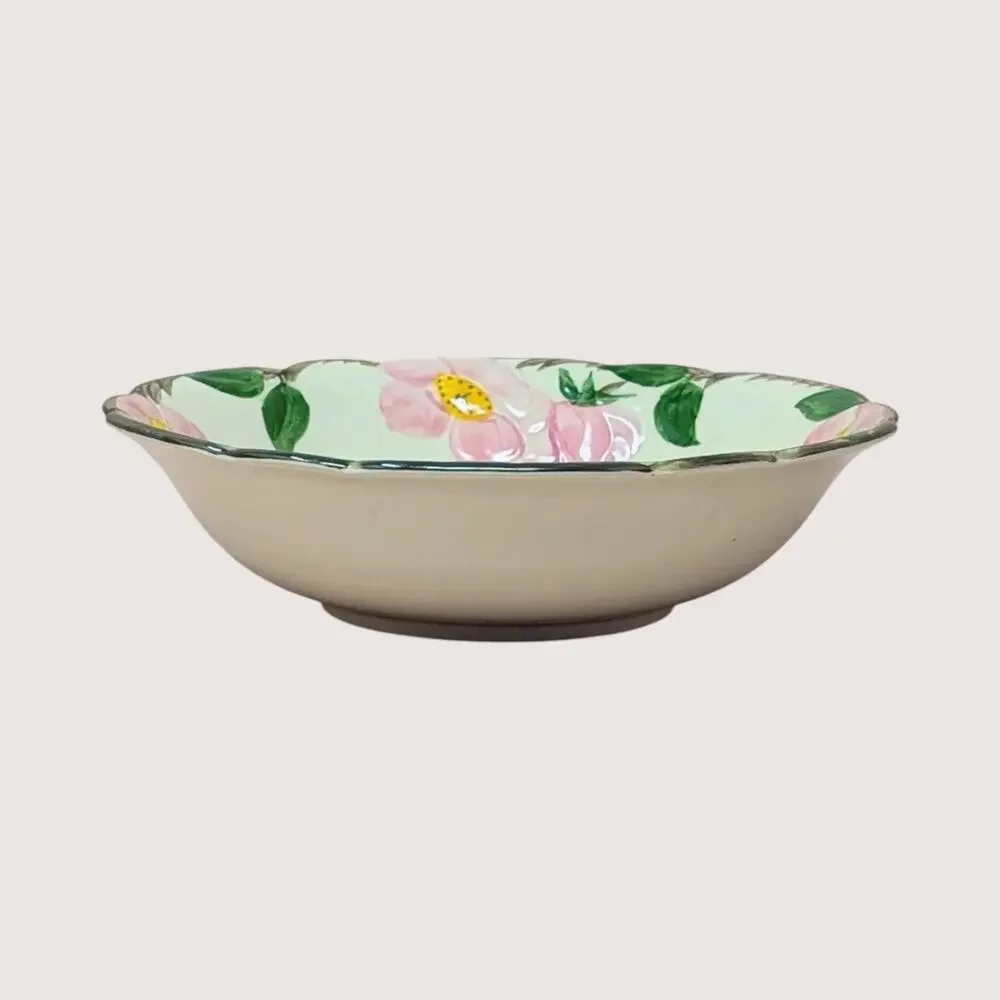 1950s Franciscan Ceramic Desert Rose Vegetable Bowl